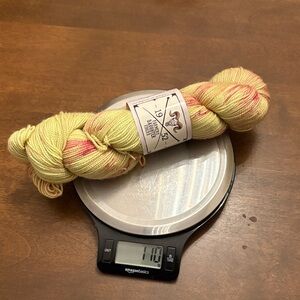 Hand-Dyed Yarn in Yellow and Pink